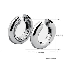 Load image into Gallery viewer, Simple Big Geometric Hoop Earrings Stainless Steel Gold Color Circle Huggie Earrings for Women Fashion Punk Jewelry Brincos 2020