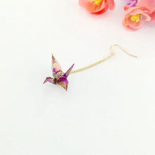 Load image into Gallery viewer, 8Seasons 1 PC Origami Women Drop Earrings Ethnic Washi Japanese Paper Crane Pendant Romantic Party Accessories Charms Gift