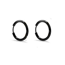 Load image into Gallery viewer, 1 pair Punk Black Multiple Styles Stainless/Titanium Steel Stud Earrings For Men and Women Gothic Street Pop Hip Hop Ear Jewelry