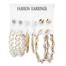 Load image into Gallery viewer, 2020 Women Earrings Set Acrylic Pearl Earrings For Women Acrylic Earrings New Set Bohemian Leopard Tassel Stud Earrings Jewelry