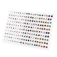 Load image into Gallery viewer, 100Pair/lot Multi-style Colorful Fruit Flower Geometric Crystal Stud Earrings Set For Women Girls Plastic Earrings Jewelry Gifts