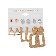 Load image into Gallery viewer, Tassel Acrylic Earrings For Women Bohemian Earrings Set Big Geometric Drop Earring 2020 Pearl Earrings Set DIY Fashion Jewelry