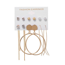 Load image into Gallery viewer, Tassel Acrylic Earrings For Women Bohemian Earrings Set Big Geometric Drop Earring 2020 Pearl Earrings Set DIY Fashion Jewelry