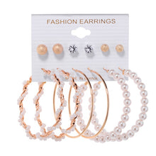 Load image into Gallery viewer, Tassel Acrylic Earrings For Women Bohemian Earrings Set Big Geometric Drop Earring 2020 Pearl Earrings Set DIY Fashion Jewelry