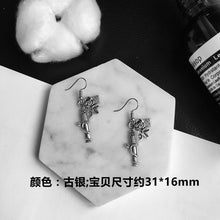 Load image into Gallery viewer, Punk Cheap Sliver Handcuffs Blade Gun Drop Earrings Creativity Jewelry Accessories Women Simple Fashion Cool Wholesale Pistols