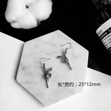 Load image into Gallery viewer, Punk Cheap Sliver Handcuffs Blade Gun Drop Earrings Creativity Jewelry Accessories Women Simple Fashion Cool Wholesale Pistols
