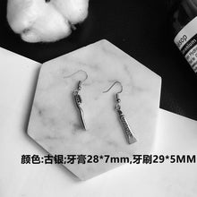 Load image into Gallery viewer, Punk Cheap Sliver Handcuffs Blade Gun Drop Earrings Creativity Jewelry Accessories Women Simple Fashion Cool Wholesale Pistols