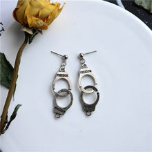 Load image into Gallery viewer, Punk Cheap Sliver Handcuffs Blade Gun Drop Earrings Creativity Jewelry Accessories Women Simple Fashion Cool Wholesale Pistols