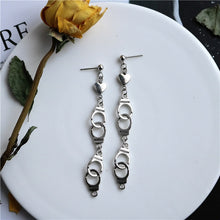 Load image into Gallery viewer, Punk Cheap Sliver Handcuffs Blade Gun Drop Earrings Creativity Jewelry Accessories Women Simple Fashion Cool Wholesale Pistols