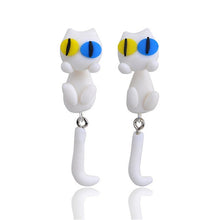 Load image into Gallery viewer, Luokey Cute Animal Earrings For Women Hanging 3D Cartoon Lovely Dog Stud Earrings Flower Panda Polymer Clay Girls Earing Jewelry