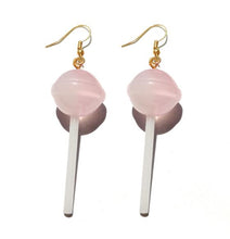 Load image into Gallery viewer, Earring For Women Resin Lollipop Drop Earrings Children Jewelry Custom Made Handmade Cute Girls Cotton Candy Gift