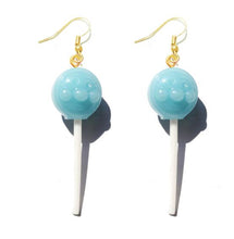Load image into Gallery viewer, Earring For Women Resin Lollipop Drop Earrings Children Jewelry Custom Made Handmade Cute Girls Cotton Candy Gift