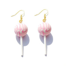 Load image into Gallery viewer, Earring For Women Resin Lollipop Drop Earrings Children Jewelry Custom Made Handmade Cute Girls Cotton Candy Gift