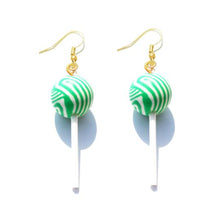 Load image into Gallery viewer, Earring For Women Resin Lollipop Drop Earrings Children Jewelry Custom Made Handmade Cute Girls Cotton Candy Gift