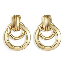 Load image into Gallery viewer, IPARAM 2020 New Big Circle Round Hoop Earrings for Women's Fashion Statement Golden Punk Charm Earrings Party Jewelry