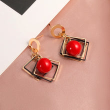Load image into Gallery viewer, X&P New Fashion Round Dangle Drop Korean Earrings For Women Geometric Round Heart Gold Earring Wedding 2020 kolczyki Jewelry