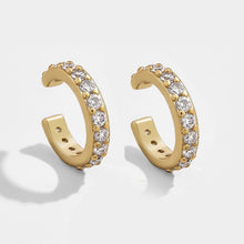 Load image into Gallery viewer, 2020 New Fashion Pearl Ear Cuff Bohemia Stackable C Shaped CZ Rhinestone Small Earcuffs Clip Earrings for Women Wedding Jewelry