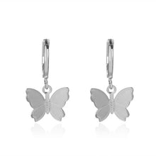 Load image into Gallery viewer, Long Tassel Butterfly Drop Earrings Silver Color 2020 Fashion Hanging Women Earrings Summer Jewelry Girls GIfts