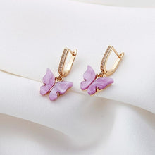 Load image into Gallery viewer, Cute Butterfly Earrings for Women Street Style Drop Earrings Korean Fashion Dangle Earrings Jewelry Gifts Oorbellen
