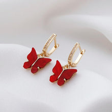 Load image into Gallery viewer, Cute Butterfly Earrings for Women Street Style Drop Earrings Korean Fashion Dangle Earrings Jewelry Gifts Oorbellen