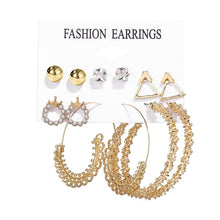 Load image into Gallery viewer, 2020 Women Earrings Set Acrylic Pearl Earrings For Women Acrylic Earrings New Set Bohemian Leopard Tassel Stud Earrings Jewelry