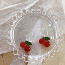 Load image into Gallery viewer, AOMU 2020 New Japan Korean Cherry Fruit Shaped Drop Earrings For Women Sweet Girls Cute Brincos Line Pendientes Jewelry Gifts