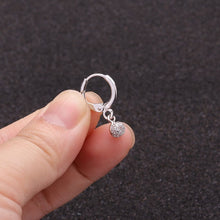 Load image into Gallery viewer, 1PC Ear Piercing Jewelry Cross Star Love Heart 20G Gold Hoop With Cz Pendant Cartilage Helix Rook Earring