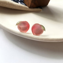 Load image into Gallery viewer, AOMU 2020 New Japan Korean Cherry Fruit Shaped Drop Earrings For Women Sweet Girls Cute Brincos Line Pendientes Jewelry Gifts