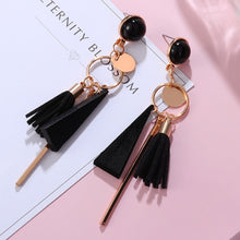 Load image into Gallery viewer, POXAM New Korean Statement Earrings for women Black Cute Arcylic Geometric Dangle Drop Gold Earings Brincos 2020 Fashion Jewelry