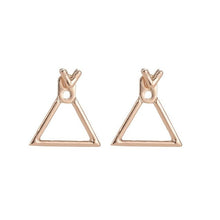 Load image into Gallery viewer, Punk Fashion New Earrings Personality Fashion Simple Creative Geometric Hollow Triangle Box Wild Women's Earring Jewelry