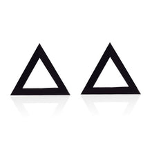 Load image into Gallery viewer, SMJEL Stainless Steel Earrings Geometric Women Men Hip hop Black Star Moon Stud Earring Fashion Jewelry Best Gift for Friend