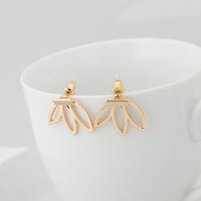 Load image into Gallery viewer, Korean Rhinestone Earrings Jewelry Crown Geometric Round Stud Earrings For Women Simple Bar Flower Earing Ear Climber Girls