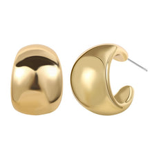 Load image into Gallery viewer, 17KM Trendy Gold Copper Hoop Earring for Women Girls Elegant Geometric Circle Twist Round Earrings Minimalist Brincos Jewelry