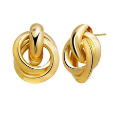 Load image into Gallery viewer, 17KM Punk Minimalist Chain Copper Hoop Earring for Women Elegant Circle Pearl Earrings Simple Round Brincos Jewelry Pendientes