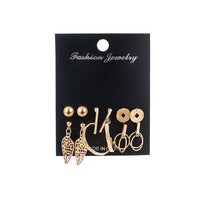 Load image into Gallery viewer, 12 Pairs/Set Women's Earrings Set Pearl Earrings For Women Bohemian Fashion Jewelry 2020 Geometric Crystal Heart Stud Earrings