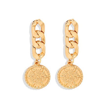 Load image into Gallery viewer, Miwens Bauble Bar Newest Crystal Palms Dangle Earrings For Women Watermelon Filet Statement Earrings Evil Eye Maxi Ear Jewelry