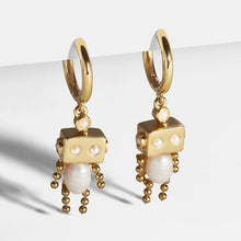Load image into Gallery viewer, Miwens Bauble Bar Newest Crystal Palms Dangle Earrings For Women Watermelon Filet Statement Earrings Evil Eye Maxi Ear Jewelry