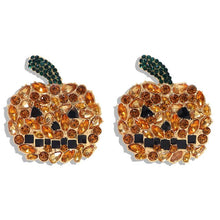 Load image into Gallery viewer, Miwens Bauble Bar Newest Crystal Palms Dangle Earrings For Women Watermelon Filet Statement Earrings Evil Eye Maxi Ear Jewelry