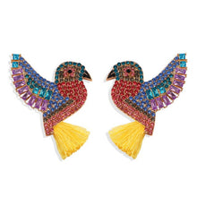Load image into Gallery viewer, Miwens Bauble Bar Newest Crystal Palms Dangle Earrings For Women Watermelon Filet Statement Earrings Evil Eye Maxi Ear Jewelry