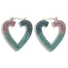 Load image into Gallery viewer, Miwens Bauble Bar Newest Crystal Palms Dangle Earrings For Women Watermelon Filet Statement Earrings Evil Eye Maxi Ear Jewelry