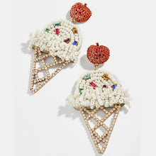 Load image into Gallery viewer, Miwens Bauble Bar Newest Crystal Palms Dangle Earrings For Women Watermelon Filet Statement Earrings Evil Eye Maxi Ear Jewelry