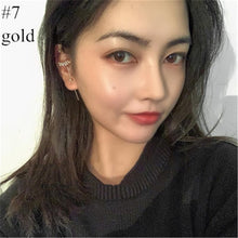 Load image into Gallery viewer, Ear Wrap Crawler Hook Earrings for Women Surround Auricle Diagonal Stud Copper Inlaid Zircon Piercing Earrings (1 Pair)
