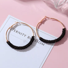 Load image into Gallery viewer, POXAM New Korean Statement Earrings for women Black Cute Arcylic Geometric Dangle Drop Gold Earings Brincos 2020 Fashion Jewelry