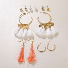Load image into Gallery viewer, DAXI Bohemian Big Gold Hopp Earrings For Women Trendy Pearl Earring Hoops Fashion Korean Acrylic Women Earings Set Jewelry 2020