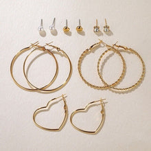 Load image into Gallery viewer, DAXI Bohemian Big Gold Hopp Earrings For Women Trendy Pearl Earring Hoops Fashion Korean Acrylic Women Earings Set Jewelry 2020