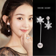 Load image into Gallery viewer, New Asymmetrical Star Moon Earrings Women Fashion Korean Temperament Earring Long Personality Ear Jewelry Exquisite Earrings