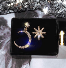 Load image into Gallery viewer, New Asymmetrical Star Moon Earrings Women Fashion Korean Temperament Earring Long Personality Ear Jewelry Exquisite Earrings