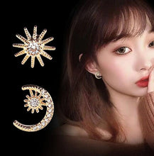 Load image into Gallery viewer, New Asymmetrical Star Moon Earrings Women Fashion Korean Temperament Earring Long Personality Ear Jewelry Exquisite Earrings