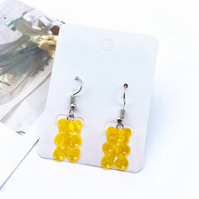 Load image into Gallery viewer, Cute Mini Gummy Bear Earrings Bear Earrings 1 Pair Creative Minimalism Cartoon Design Female Ear Hooks Danglers Jewelry Gift