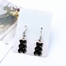 Load image into Gallery viewer, Cute Mini Gummy Bear Earrings Bear Earrings 1 Pair Creative Minimalism Cartoon Design Female Ear Hooks Danglers Jewelry Gift